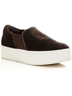 Vince Warren Brown Suede Platform Sneaker Sz 7
